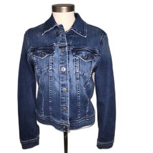 Adriano Goldschmied AG Jeans Eliette Indigo Denim Jean Jacket Size M